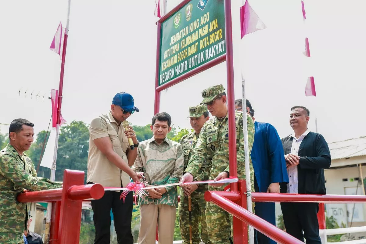 Sinergi TNI-Polri Percepat Pembangunan Jembatan di Bogor
