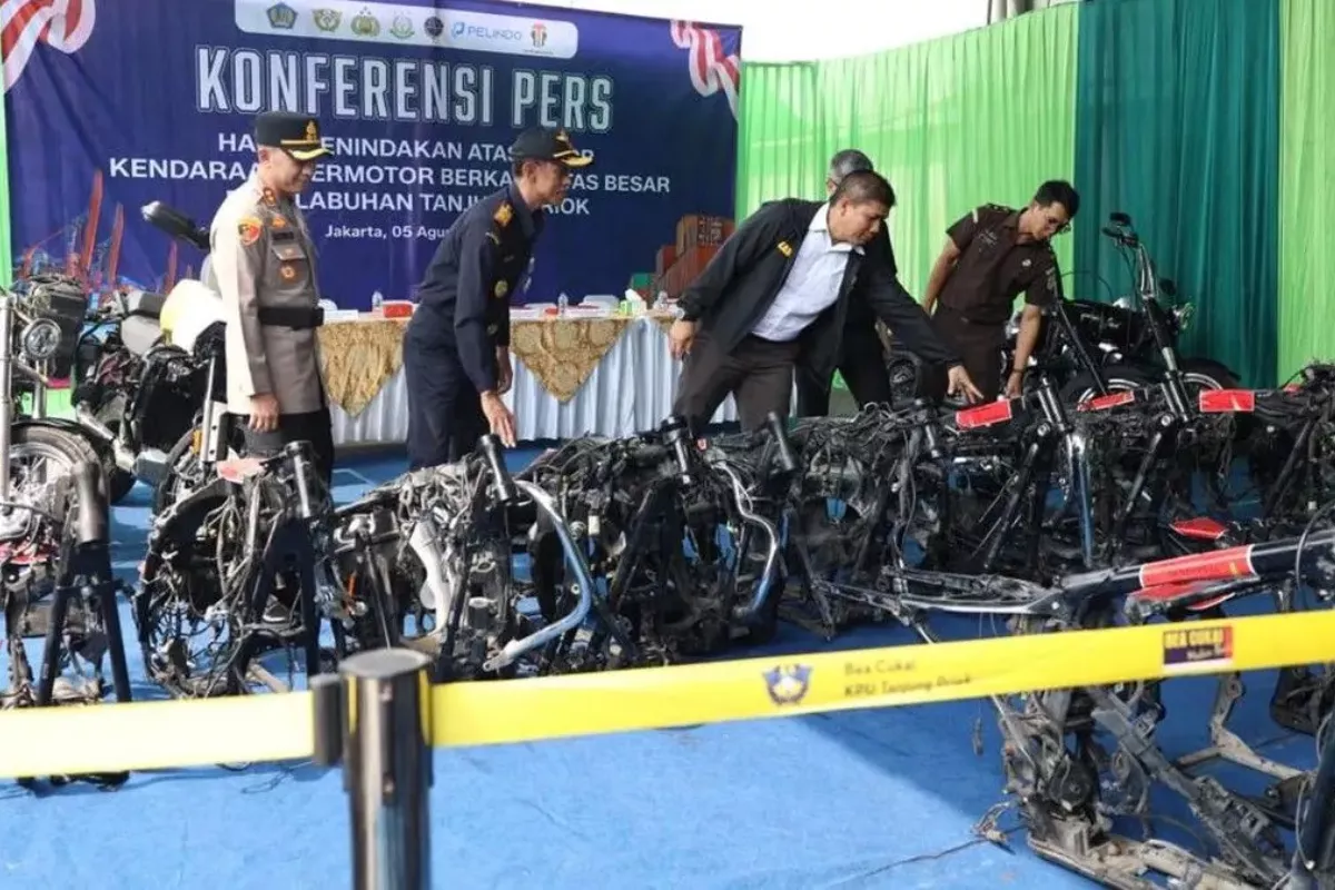 Aksi Penyelundupan Motor Harley-Davidson Bekas Digagalkan Bea Cukai