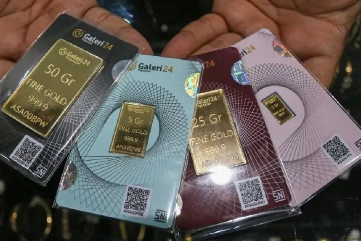 Harga Emas Antam, UBS, dan Galeri 24 di Pegadaian Turun per 2 Juli 2026