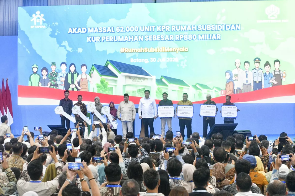 Akad Massal KPR Subsidi 62 Ribu Unit Perkuat Kepastian Hukum Tanah