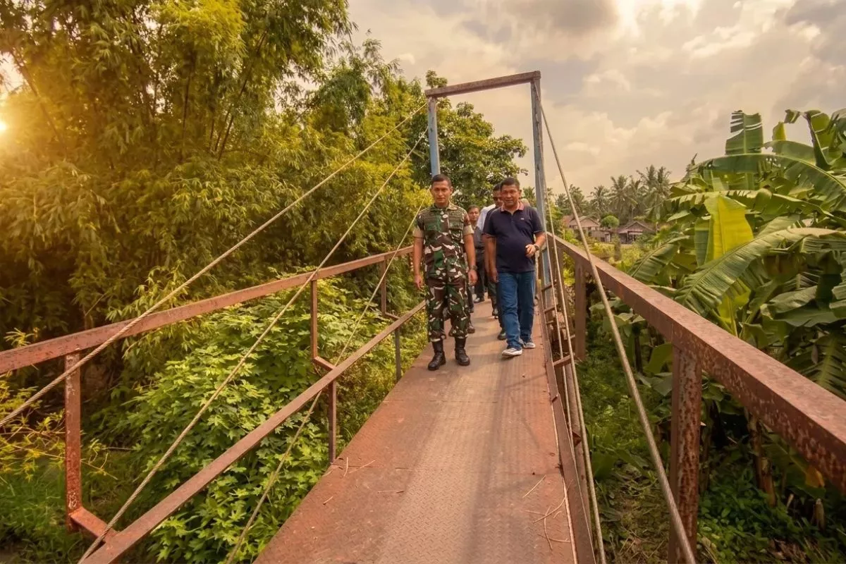 Pembangunan Jembatan Garuda Desa Dahor Dikebut demi Mobilisasi Warga