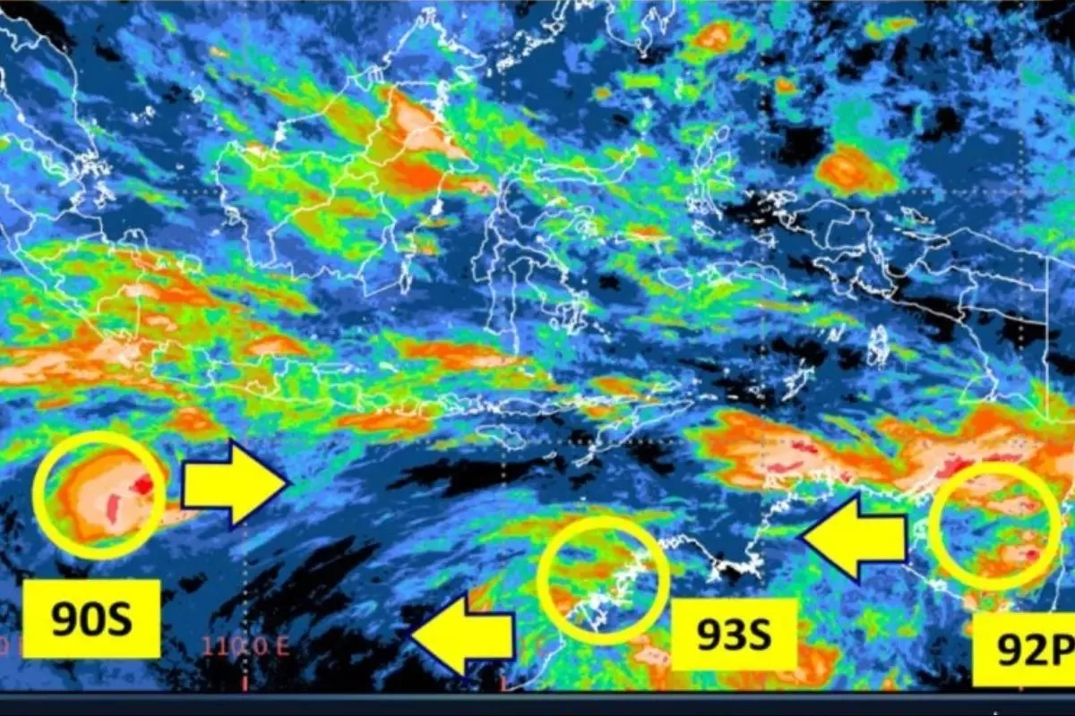 BMKG: Waspada Potensi Hujan Akibat Bibit Siklon Tropis 94W