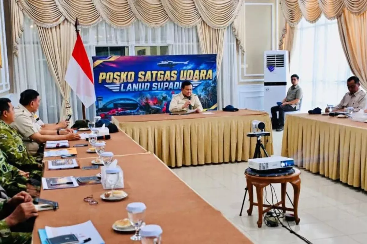 Prabowo Minta BPBD Tangani 900 Hektare Lahan Terbakar di Riau