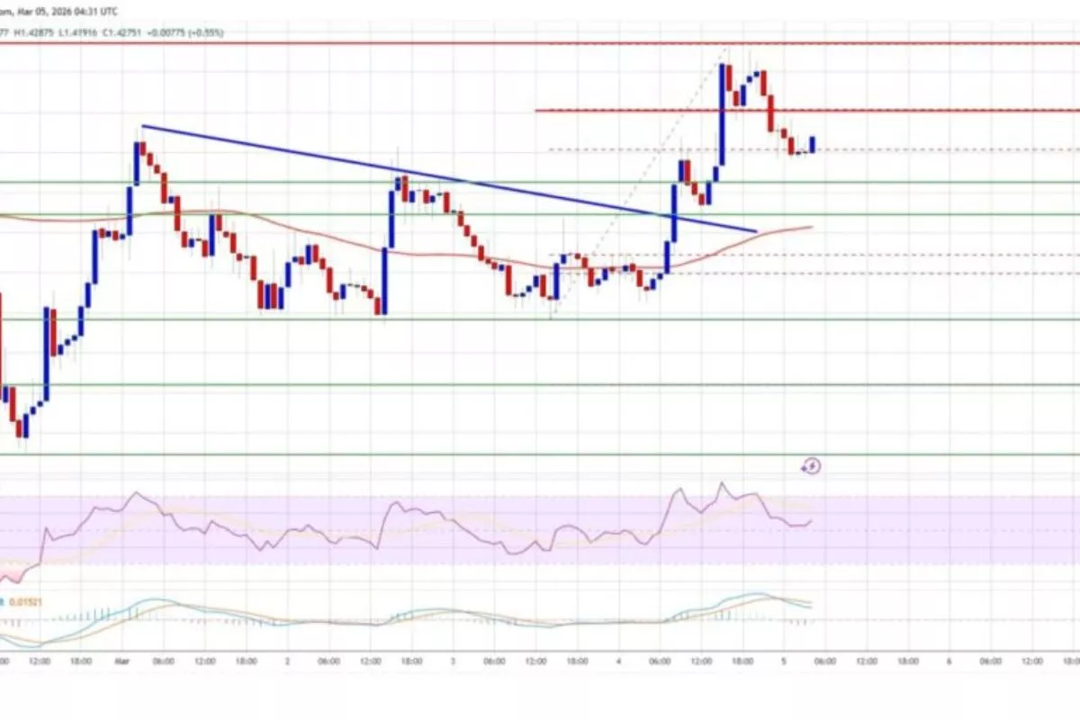XRP Melemah 3,44 Persen, Kini Berada di Level 1,09 Dollar AS