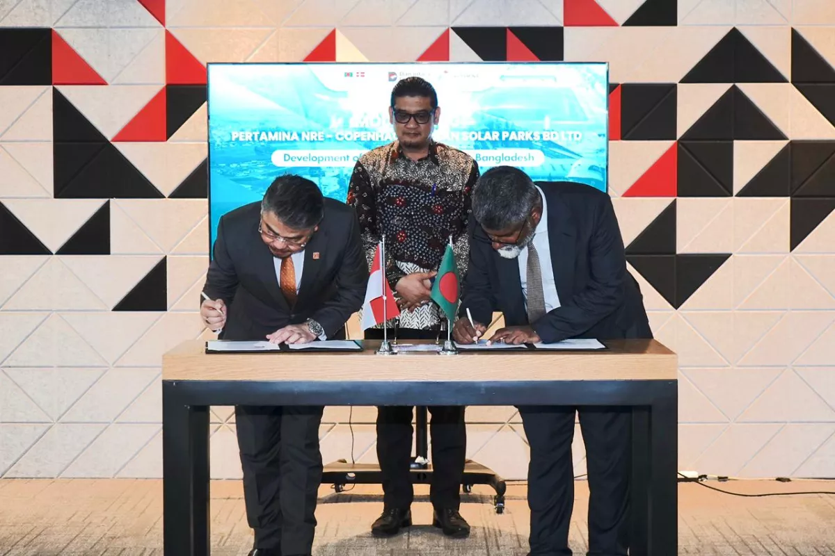 Pertamina NRE Gandeng CUSP Kembangkan Pembangkit Surya Bangladesh