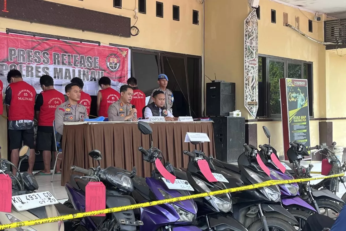Jaringan Curanmor di Malinau Terbongkar Polisi Libatkan 5 Penadah