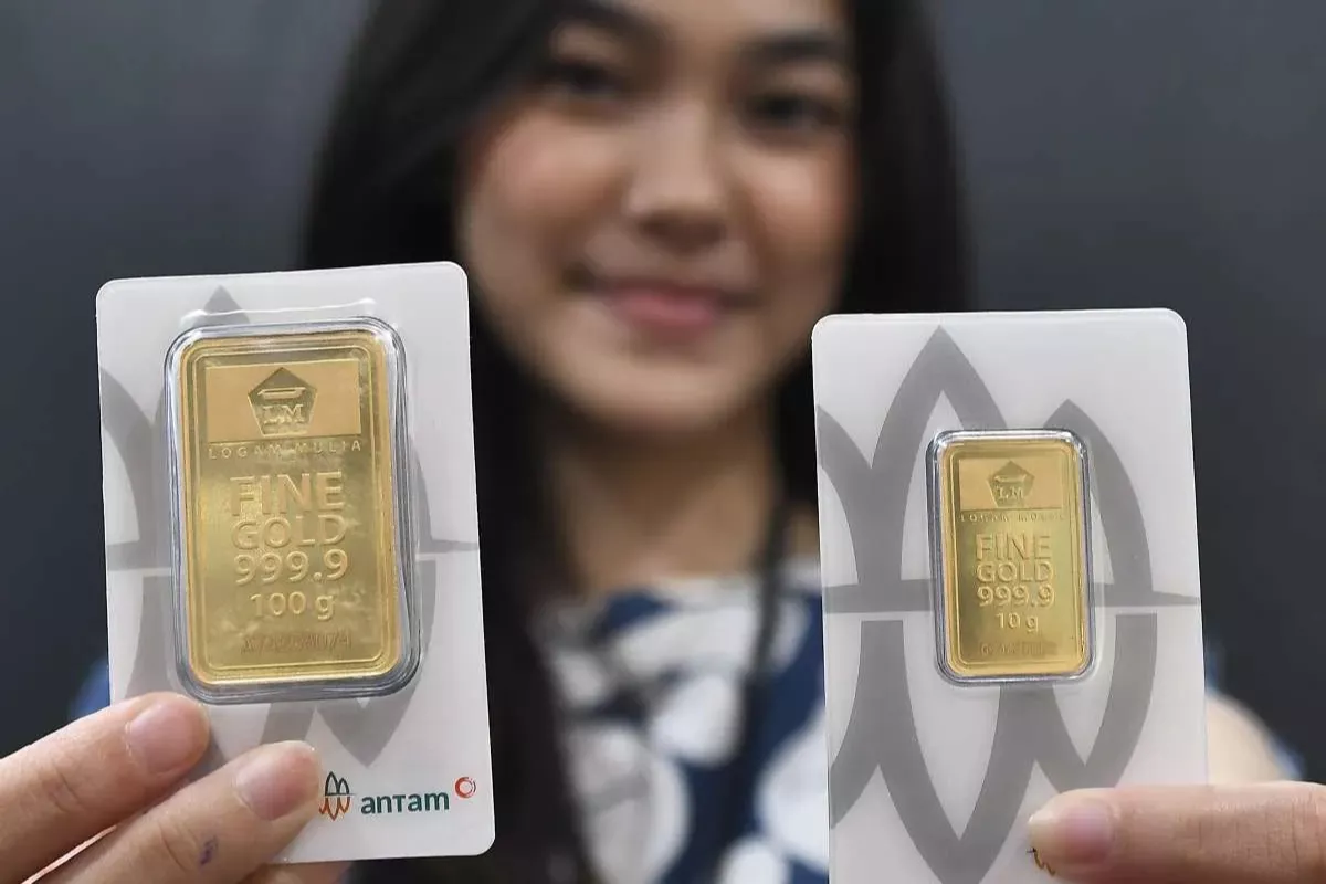 Emas Antam di Pegadaian Turun Rp21.000 pada Perdagangan Hari Ini