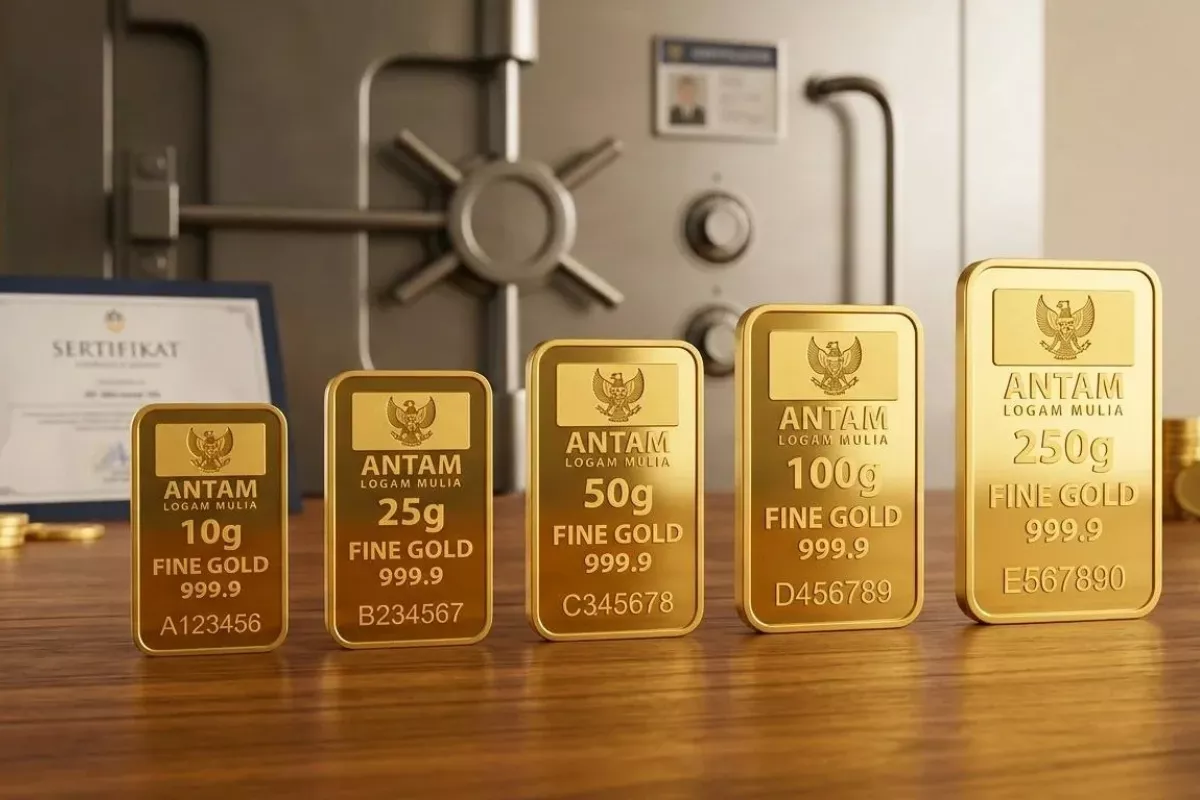 Harga Emas Antam 16 Juli 2026 Turun Tipis Jadi Rp2.633.000 per Gram