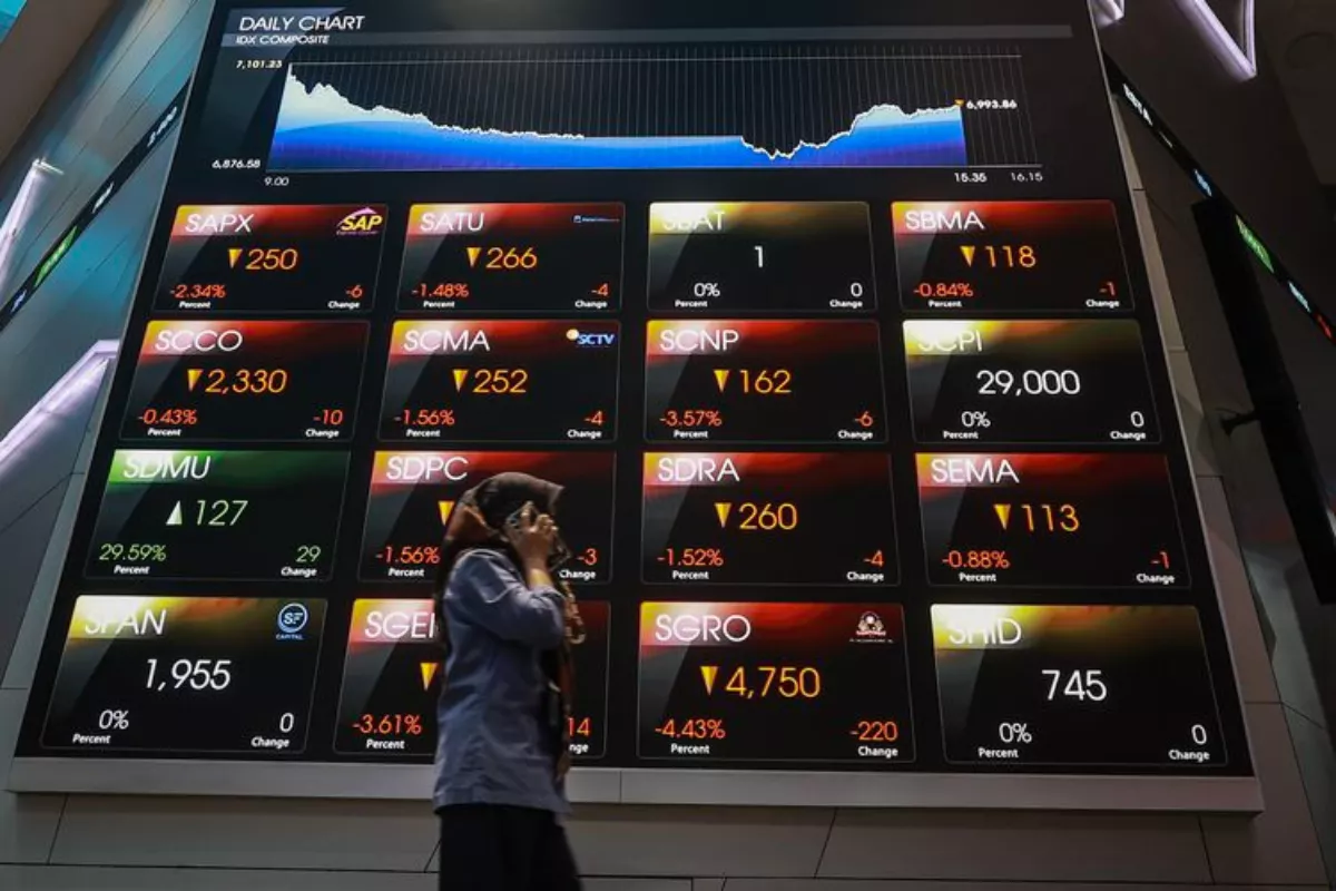 IHSG Ditutup 29 Juli 2026 Turun 39 Poin ke 6.091,38, BUMI Top Losers
