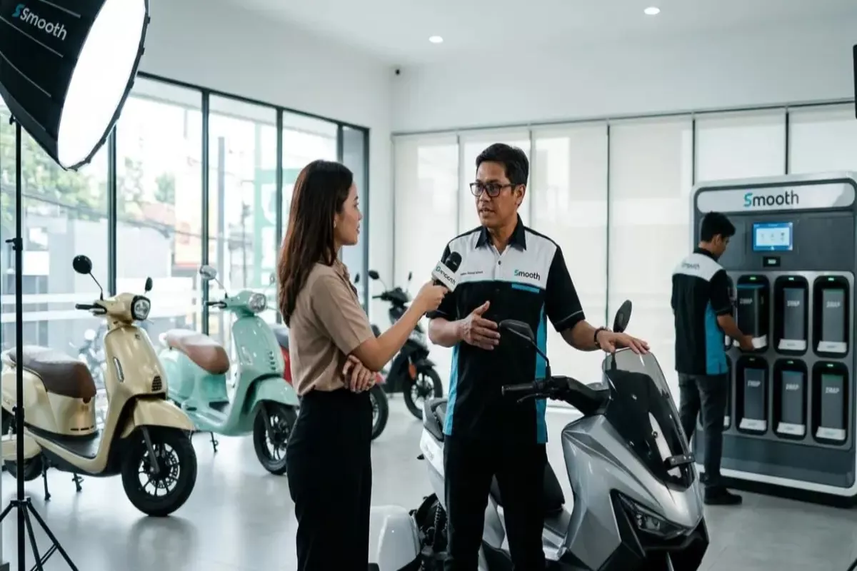Smooth: Motor Listrik Tukar Baterai Solusi Polusi dan Subsidi BBM
