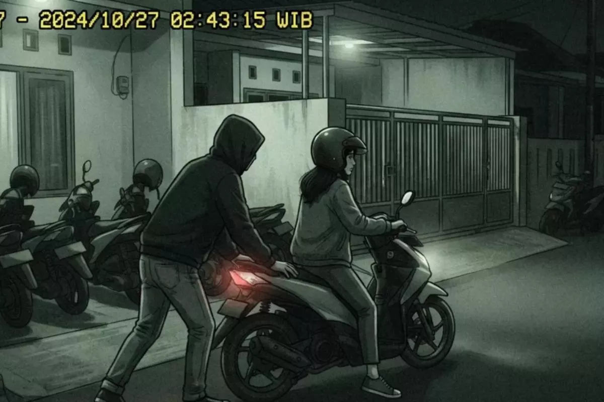 Maling Motor Terekam CCTV, Residivis di Pontianak Kembali Dibekuk