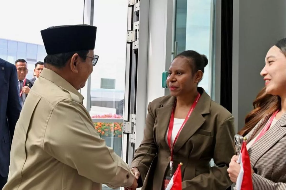 Momen Prabowo Disambut Mahasiswa Indonesia di Rusia