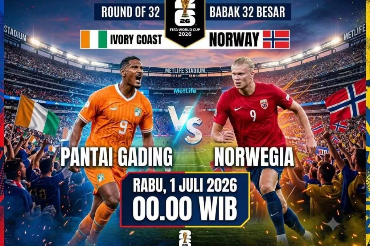Piala Dunia 2026: Pantai Gading Tantang Norwegia di 32 Besar