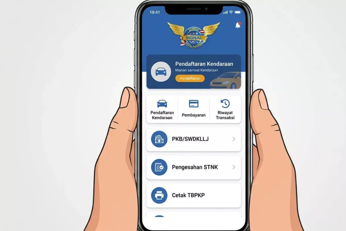 Aplikasi Signal Mudahkan Perpanjangan Pajak STNK Tahunan Secara Online