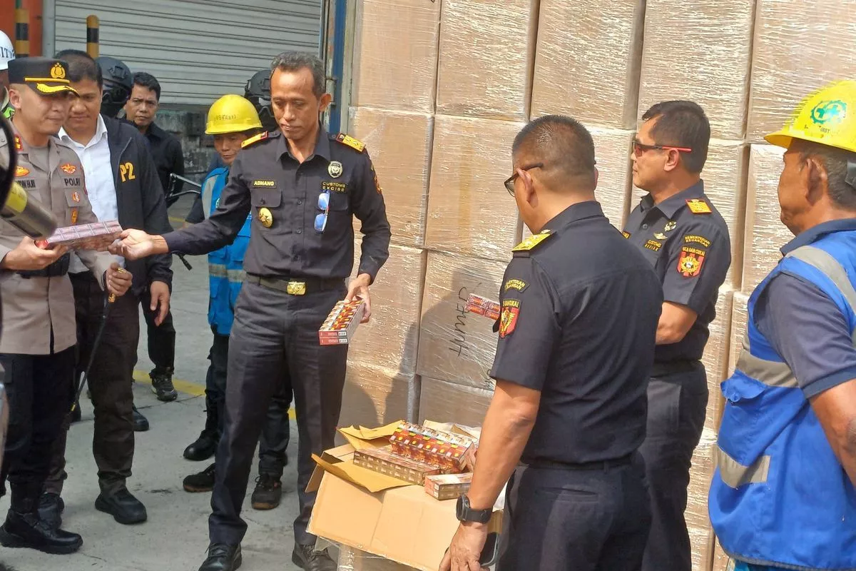 Penyelundupan 8,96 Juta Rokok Ilegal di Priok Rugikan Negara 8,66 M