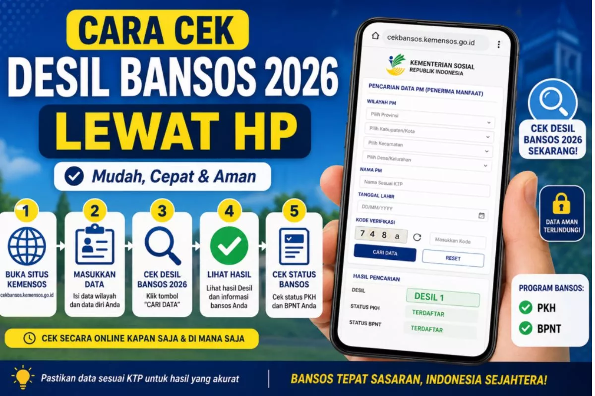 Cara Cek Desil Resmi agar Dapat Bansos 2026 Secara Mudah