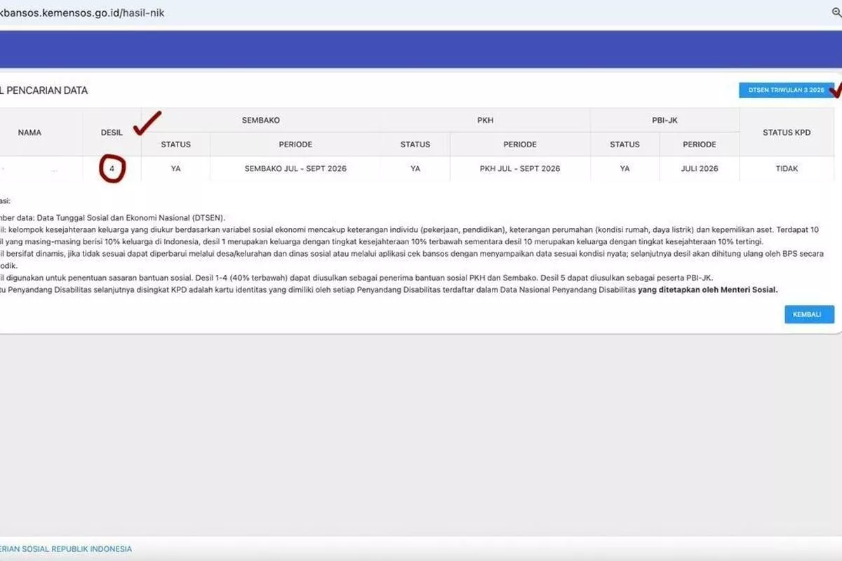 Cara Cek Penerima Bansos September 2026, Pakai NIK KTP
