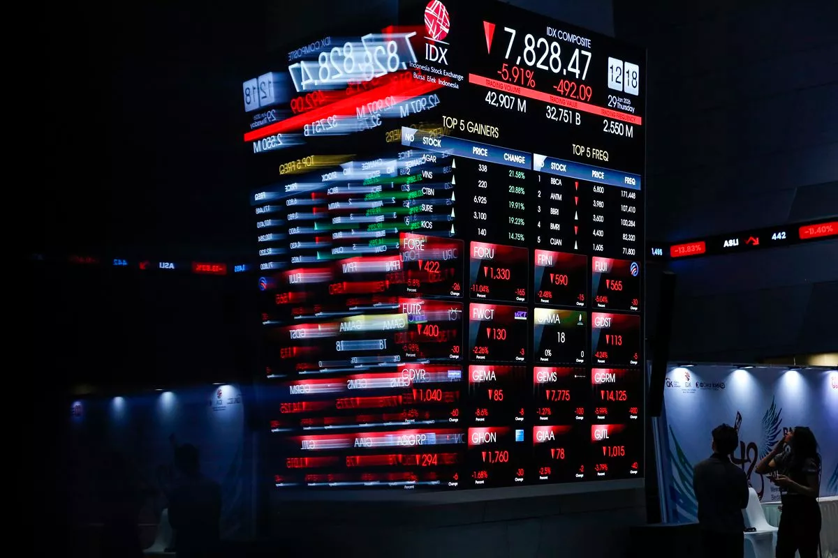IHSG Mengawali Perdagangan di Zona Merah, Rupiah Turun Tipis