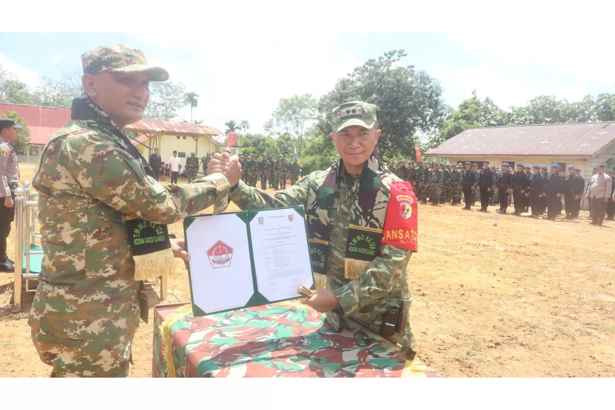 Program TMMD Percepat Pembangunan Daerah Tertinggal di Wilayah Jambi