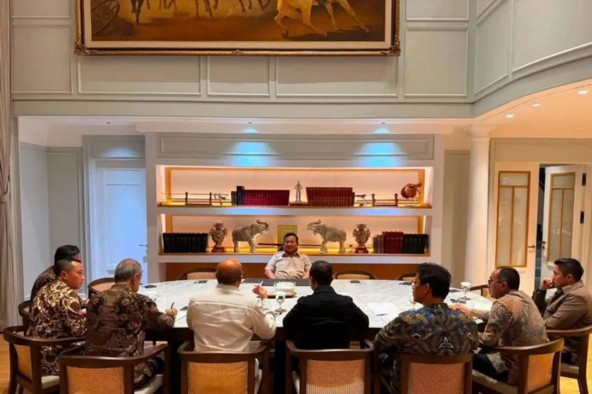 Prabowo Bahas Kenaikan Investasi Nasional di Kertanegara