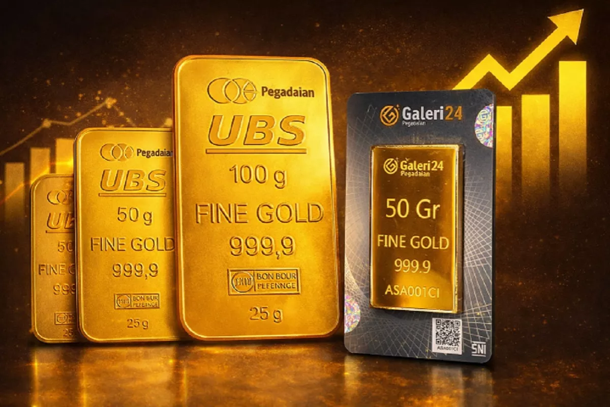 Harga Emas UBS dan Galeri24 di Pegadaian Kompak Turun 25 Juni 2026