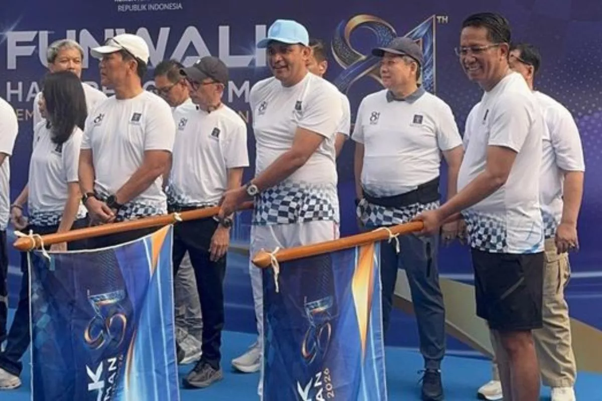 Kemenkum Rayakan HUT ke-81 RI dan Hari Pengayoman dengan Fun Walk
