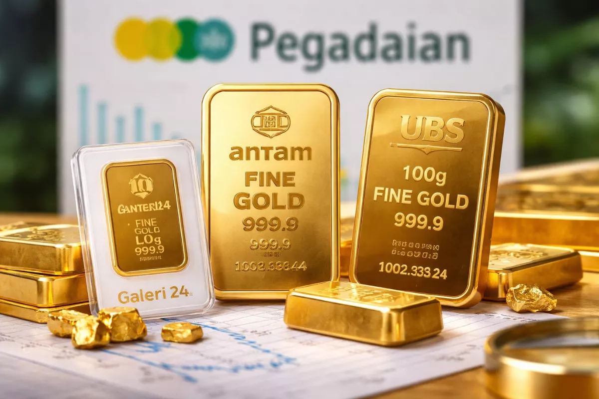 Harga Emas Pegadaian Turun Antam UBS Dan Galeri 24 Kompak Melemah