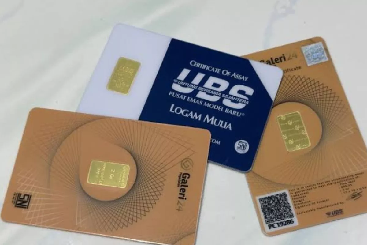 Harga Buyback Emas Antam, UBS, dan Galeri 24 di Pegadaian Kompak Turun