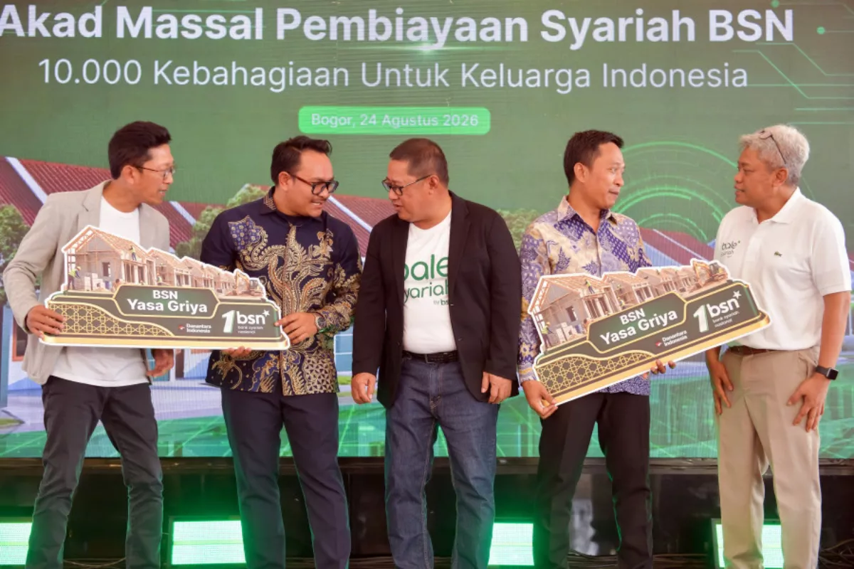 Bank BSN Gelar Akad Massal 10.000 Pembiayaan Syariah KPR Subsidi Dominan