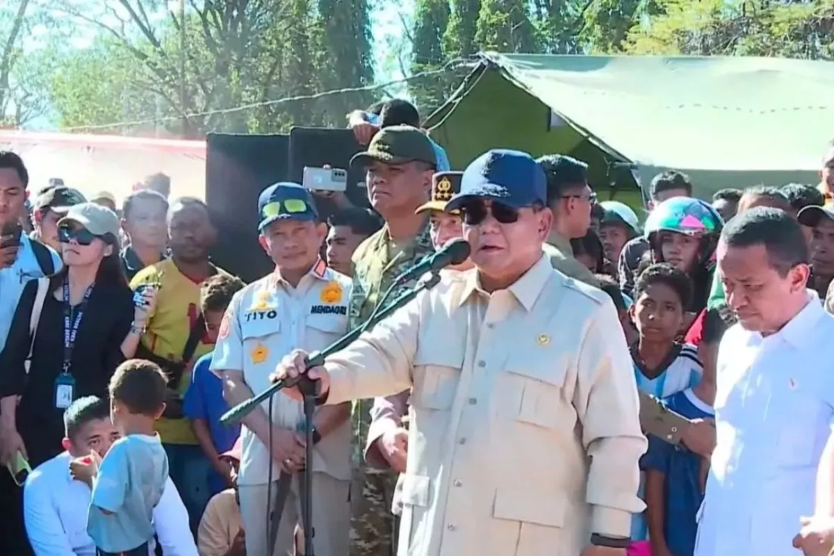 Presiden Prabowo Tinjau Korban Gempa NTT dan Pastikan Bantuan Lancar