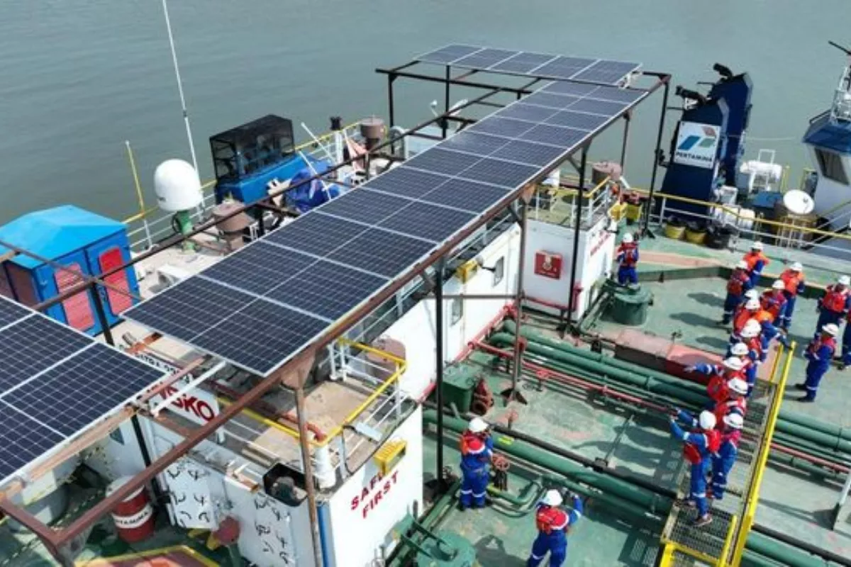 Kapal Pertamina Pakai Tenaga Surya, Emisi Karbon Susut 79 Ton