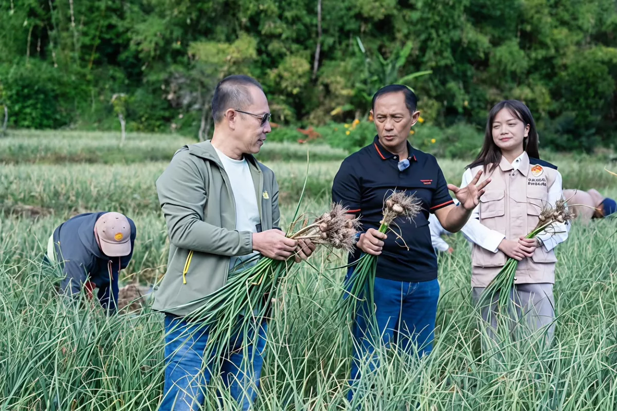 Polri Dukung Swasembada Pangan Lewat Budi Daya Bawang Putih
