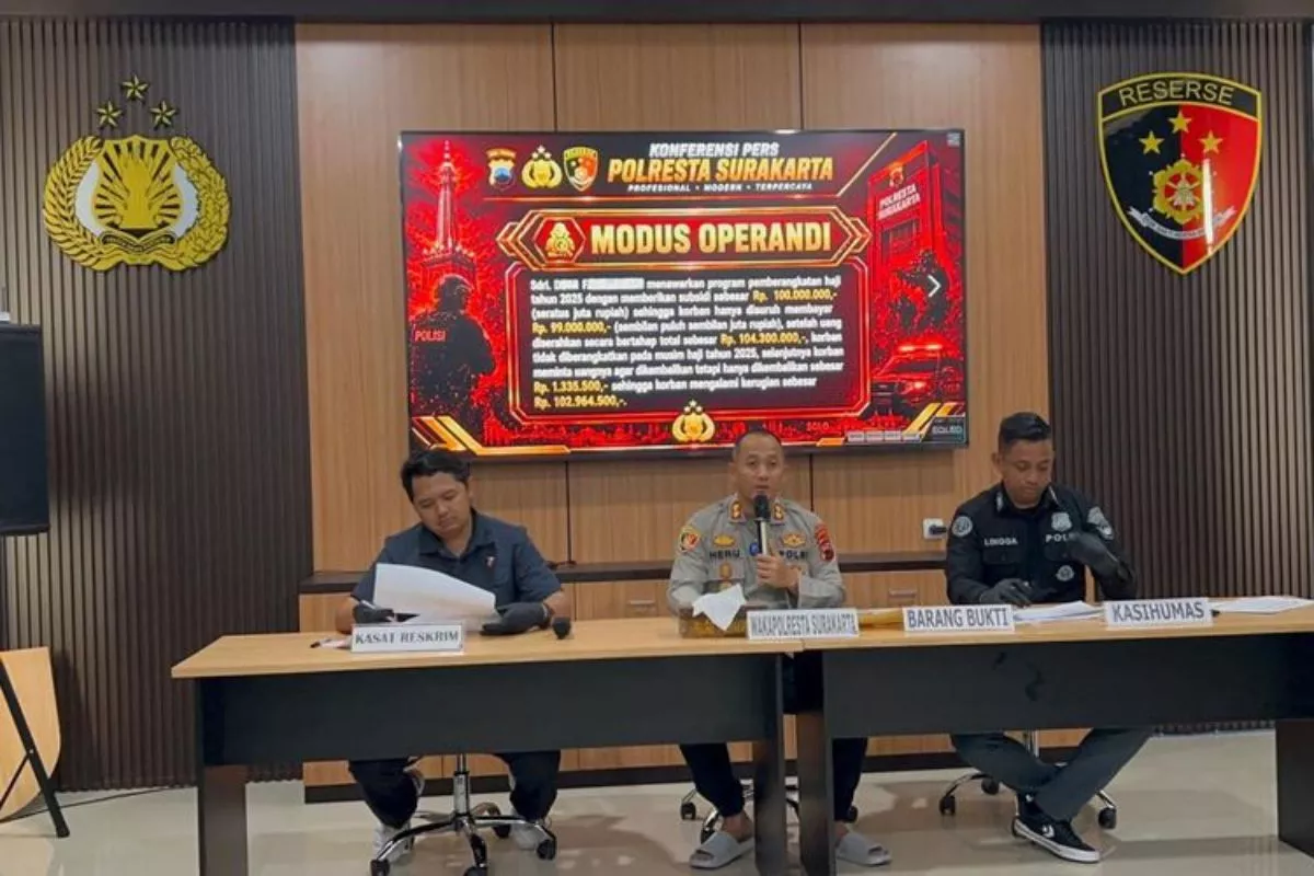 Penipuan Haji Subsidi di Surakarta Terbongkar, Pelaku Ditahan