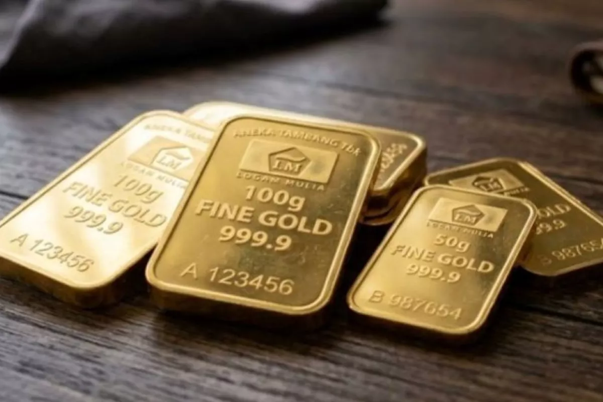 Harga Emas Antam Turun Lagi Menjadi Rp2,63 Juta per Gram