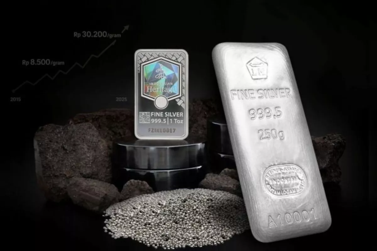 Harga Perak Antam Hari Ini Kembali Tergerus Menjadi Rp39.200 per Gram