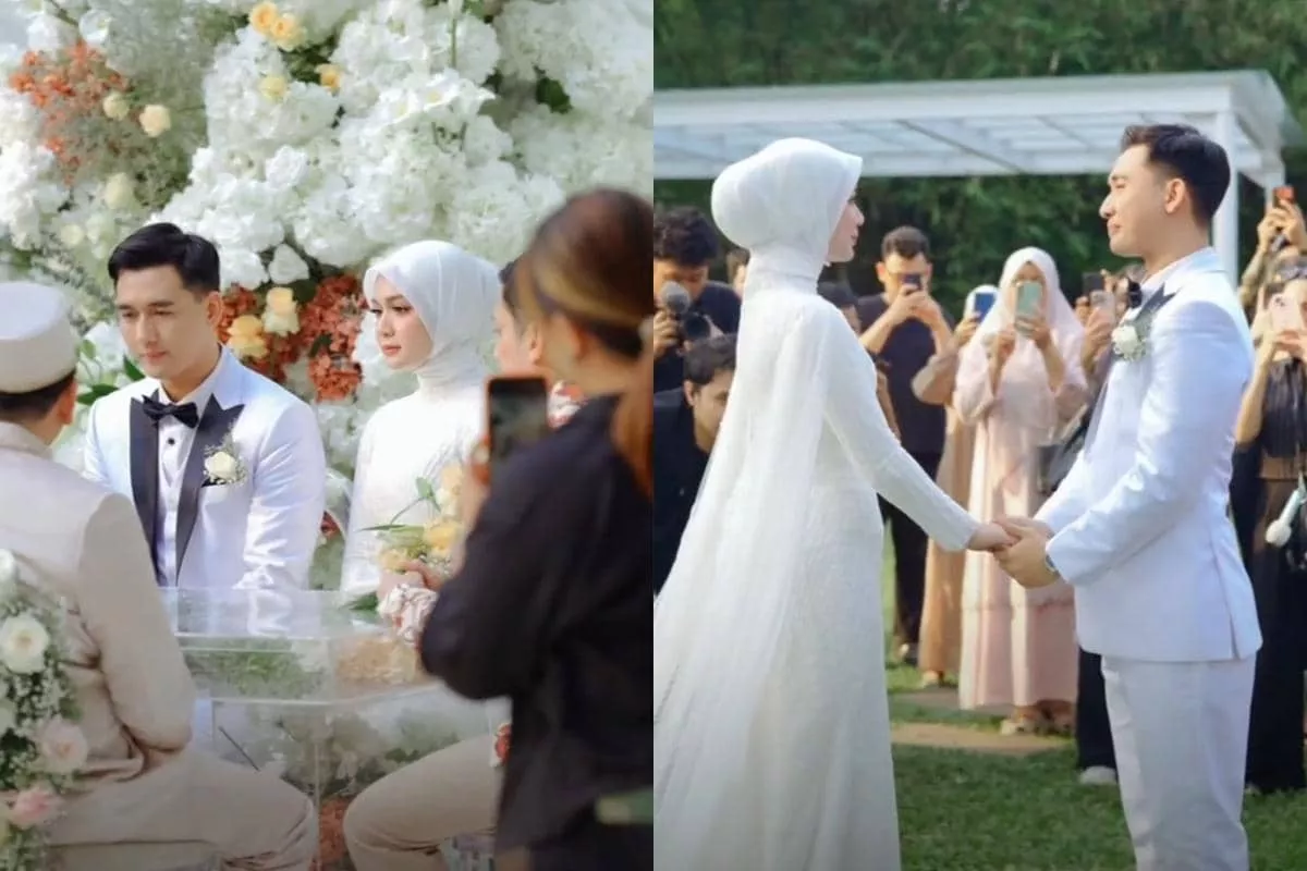Inspirasi Gaya Pernikahan Dea Annisa dan Mazaki Ahmad Serba Putih