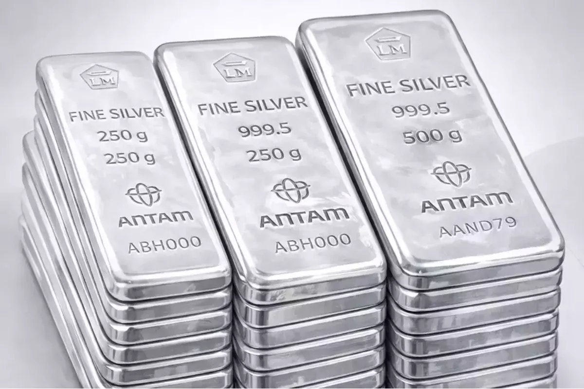 Naik Rp200! Harga Perak Antam Hari Ini Sentuh Rp45.800 per Gram