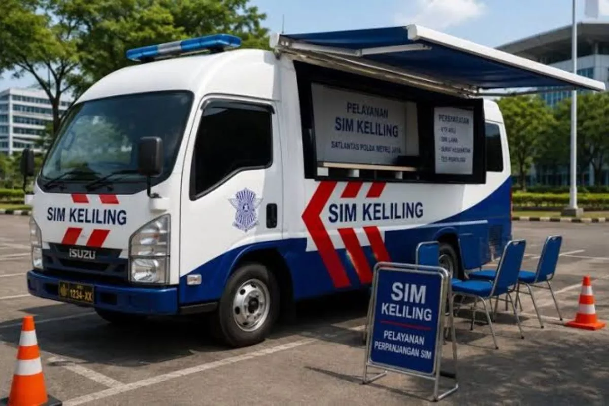 Jadwal SIM Keliling DKI Jakarta Hari Ini Kamis 23 Juli 2026
