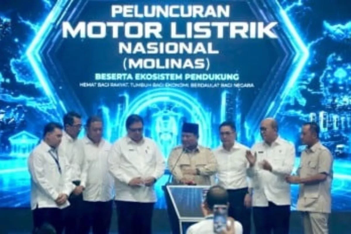Presiden Prabowo Resmikan Motor Listrik Nasional Beserta Ekosistemnya