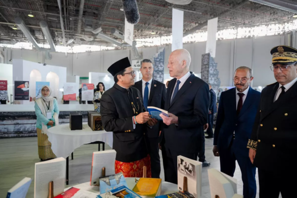 Presiden Tunisia Jadi Tamu Kehormatan Paviliun Indonesia di Pameran Buku