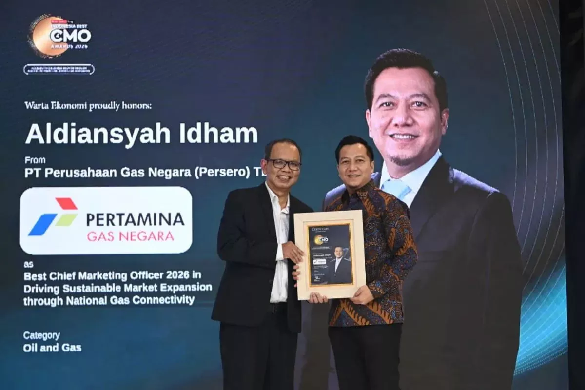Strategi Komersial PGN Antar Aldiansyah Idham Raih Best CMO Award 2026