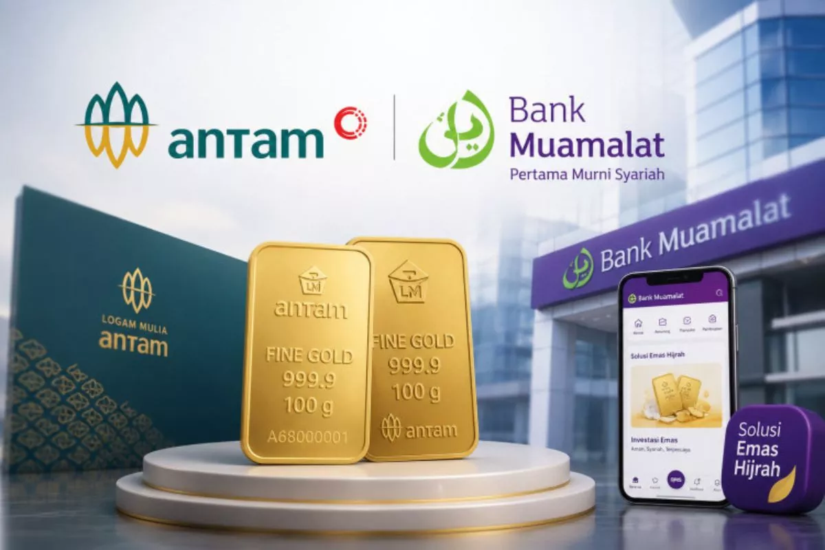 Antam (ANTM) Gandeng Bank Muamalat Distribusikan Logam Mulia