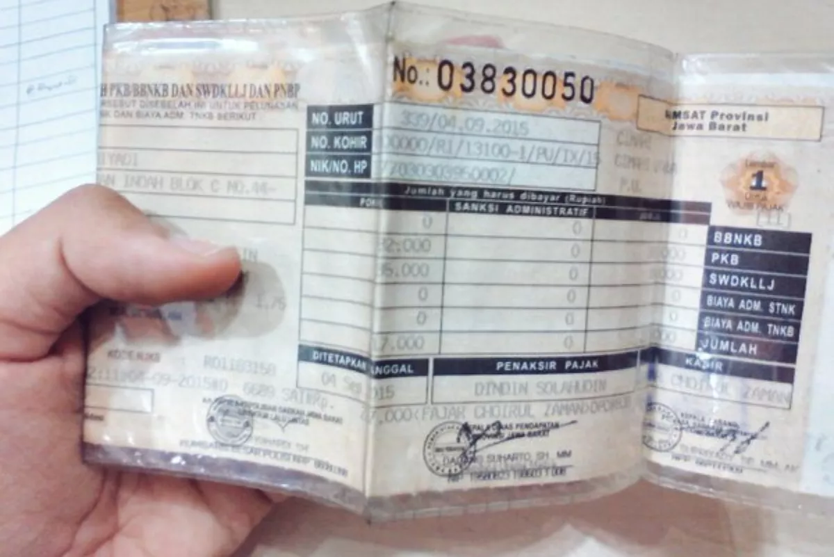 Fungsi Penting Bukti Bayar Pajak Usai Perpanjangan STNK Online