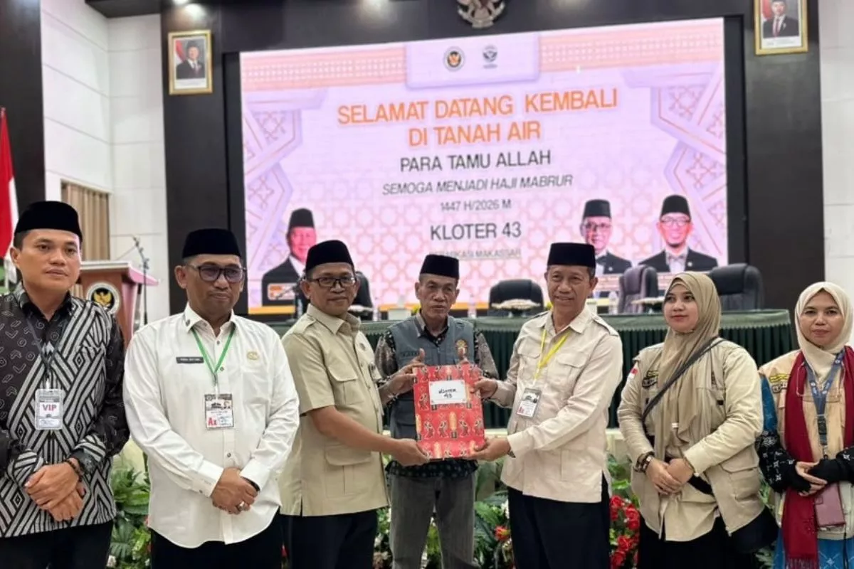 Kloter 43 Tiba di Tanah Air Menandai Penutupan Debarkasi Makassar