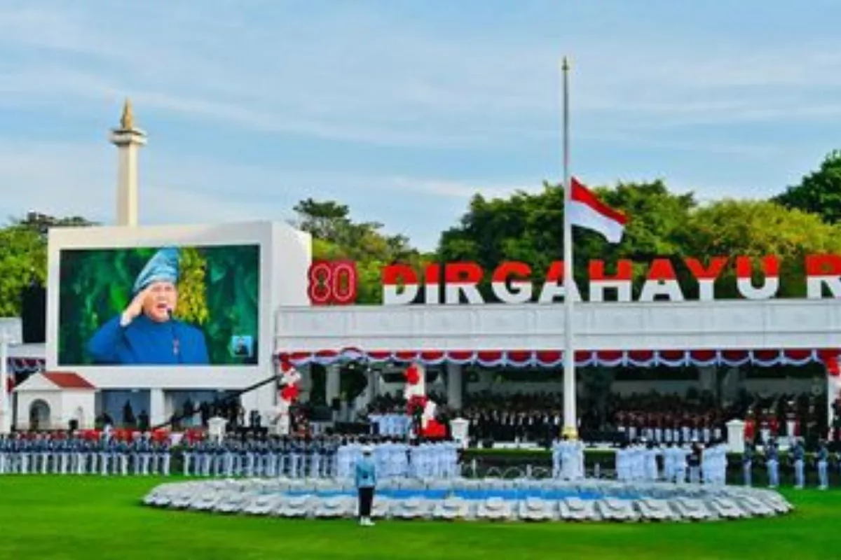 Istana Siapkan Tenda Tambahan Penonton Upacara HUT Ke-81 RI