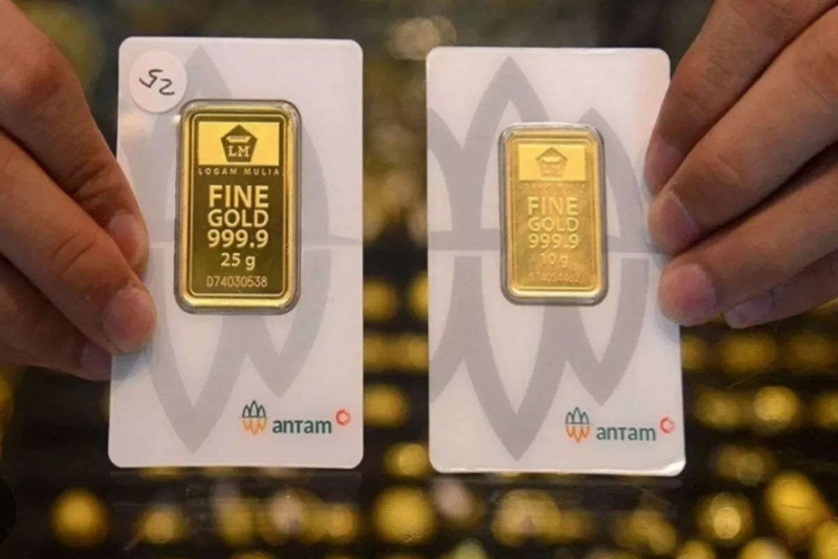 Harga Emas Antam Sabtu Ini Naik Rp5.000 Jadi Rp2,655 Juta per Gram