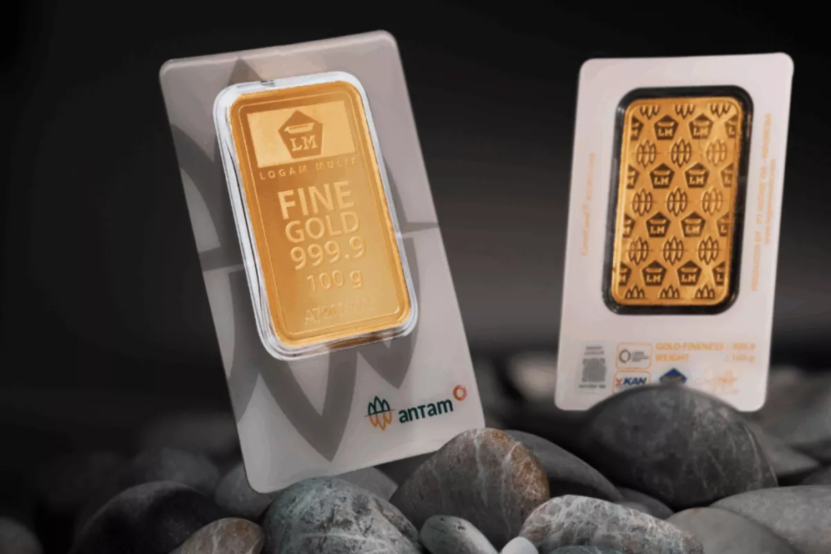 Harga Emas Antam Hari Ini Turun Rp15.000 Menjadi Rp2.645.000 per Gram