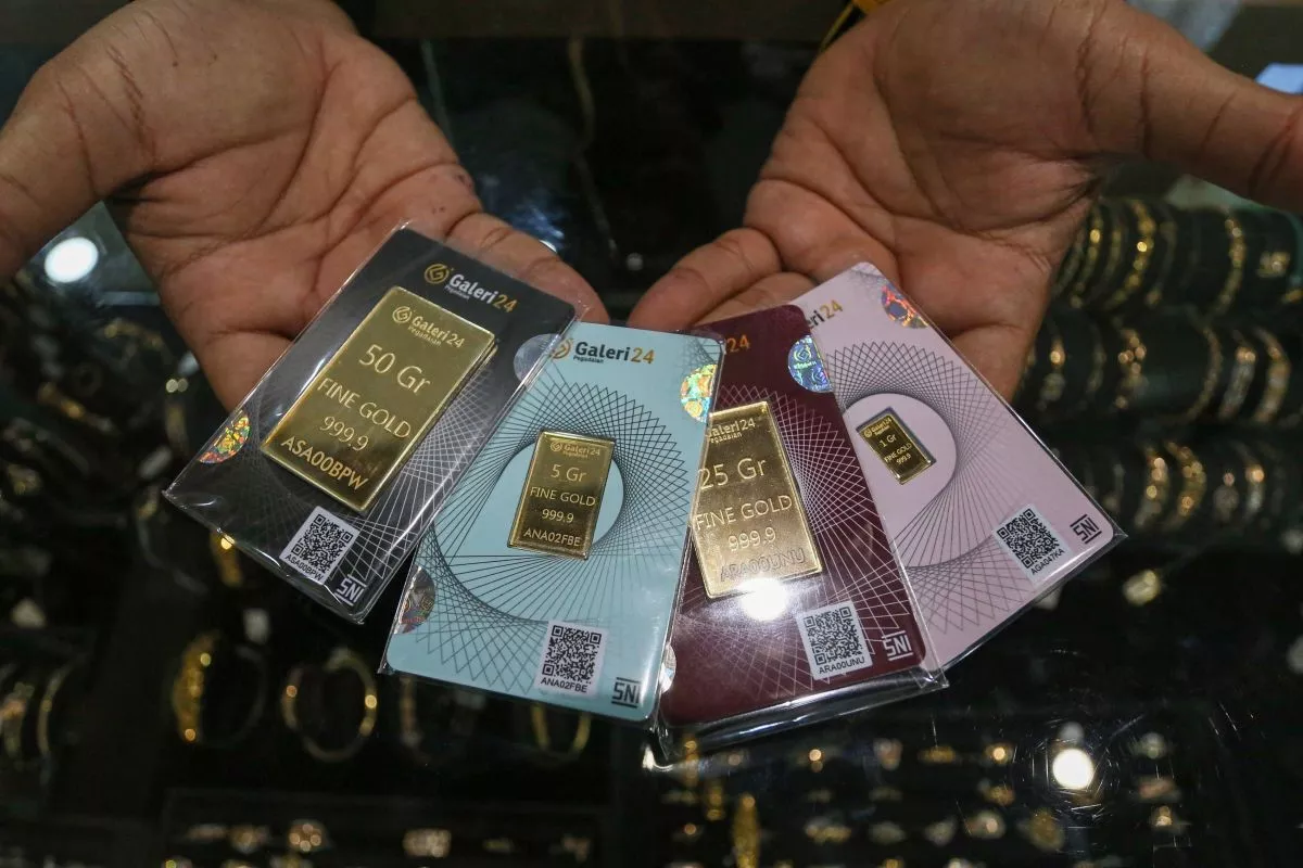 Harga Emas Tiga Merek di Pegadaian Kompak Turun Hari Ini