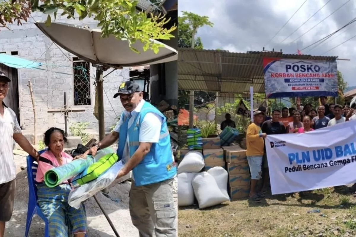 PLN UID Bali Kirim Bantuan Kebutuhan Dasar Bagi Korban Gempa Flores