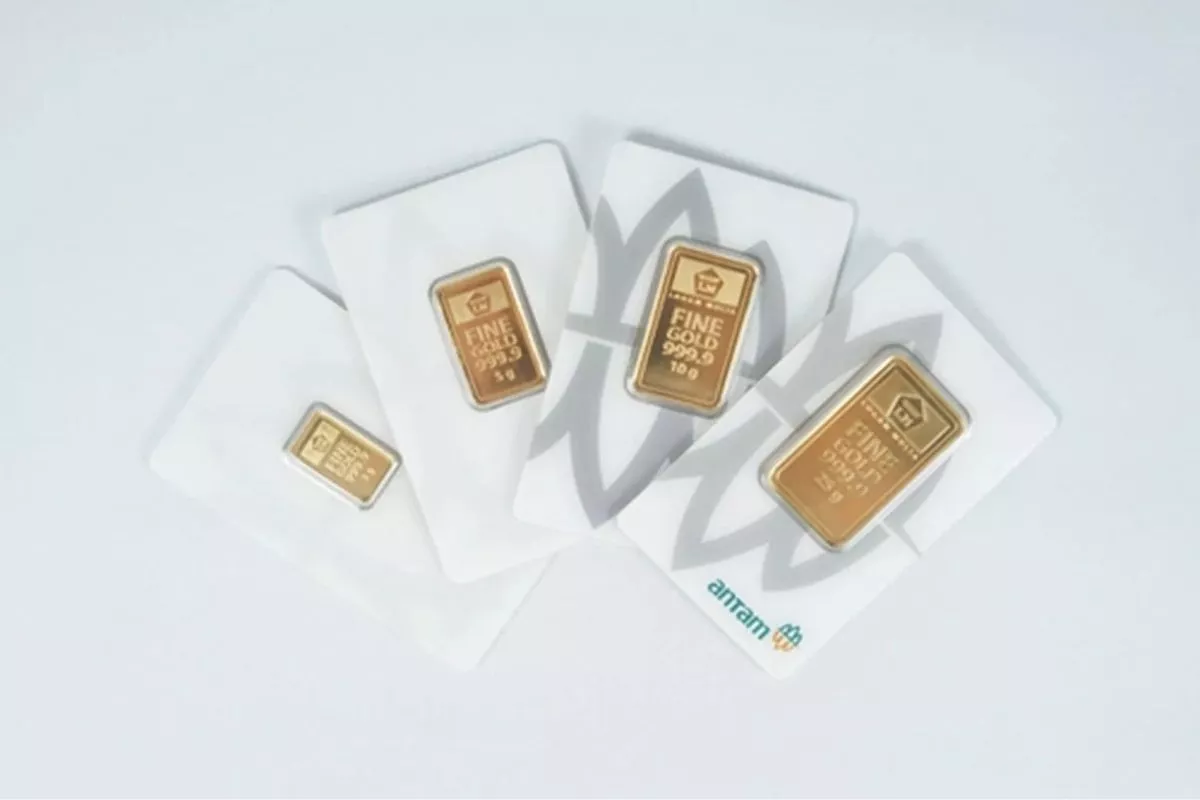 Harga Emas Antam di Pegadaian Turun Rp26.000 per Gram Hari Ini
